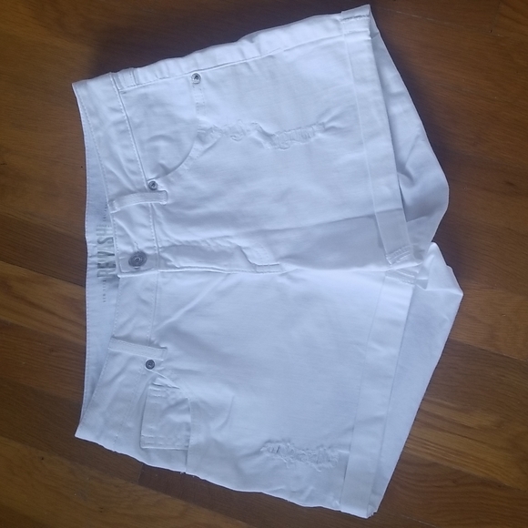 Rewash Pants - Rewash white jean shorts